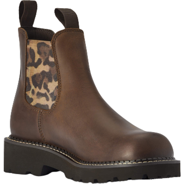 Women's Fatbaby Chelsea Western Boots in Distressed Tan, B Medium Width, Size 3, by Ariat