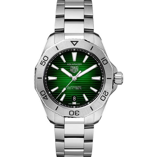 TAG HEUER Aquaracer AUTO 40MM SS Green Dial Men's Watch WBP2115.BA0627 - 40 mm