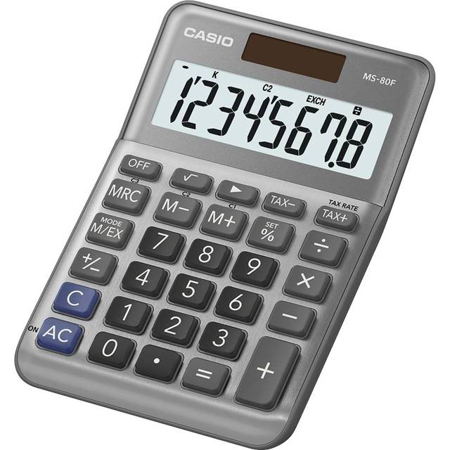 Casio MS-80F 8 Digit Desk Calculator