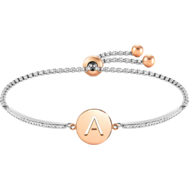 Nomination Milleluci Letter Bracelet - Letter D - Rose Gold - 19cm
