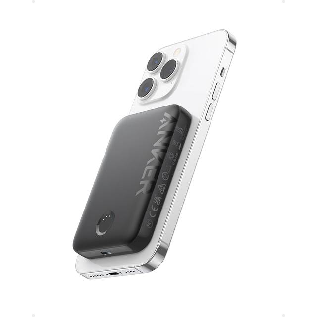 Anker MagGo PowerCore 5K 7.5W Powerbank - Sort - 5000 Ah