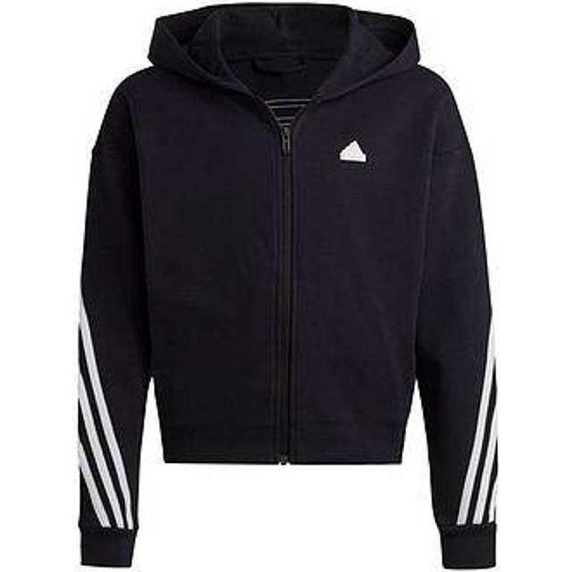 Future Icons 3-Stripes Full-Zip Hoodie - Black / White