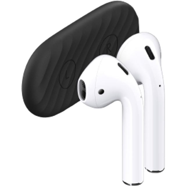 Keybudz AirDockz magnethållare, förvaring för Apple AirPods Pro & AirPods, tillbehör för hörlurar till hörlurar, vit