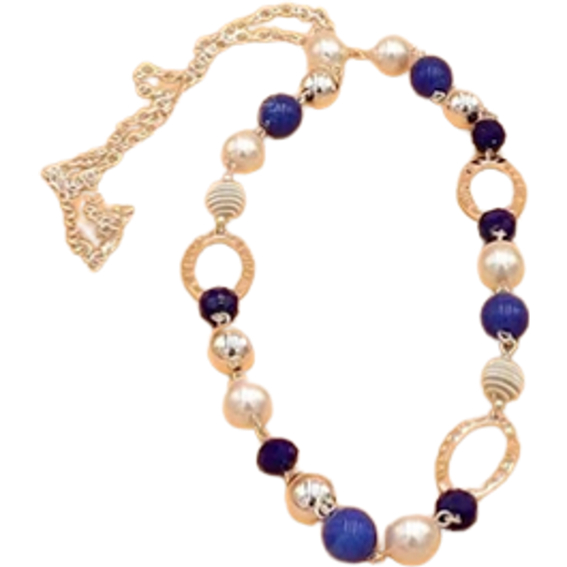 SHEIN Faux Pearl Decor Long Necklace
