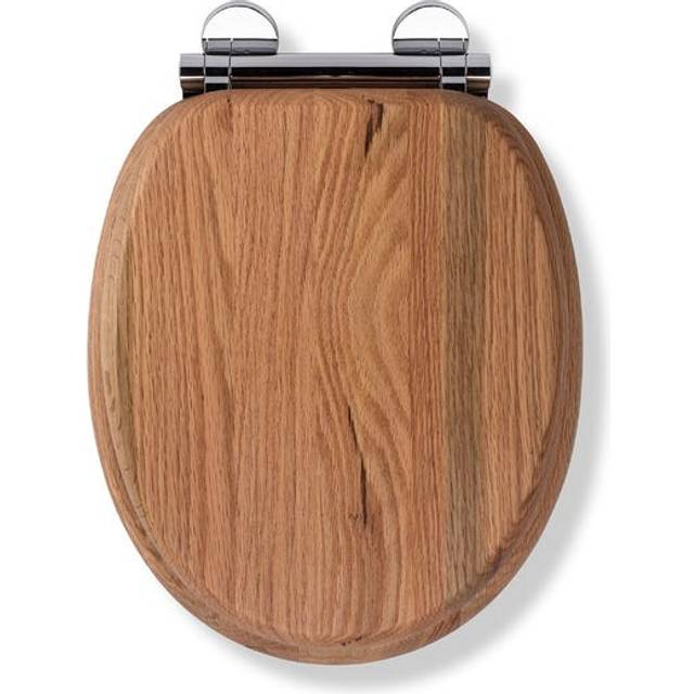 Croydex - Moulded Wood Anti Bacterial Toilet Seat with Flexi-Fix Anti-Slip - Davos