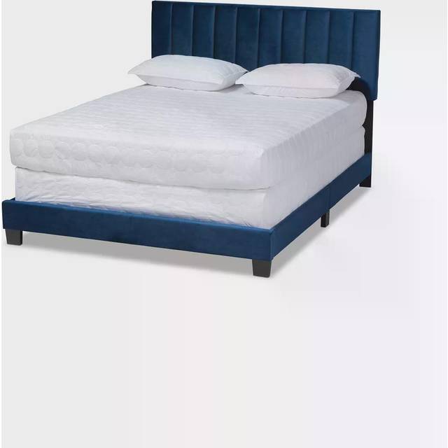 Elegant Velvet Panel Plush Bed Set And Mattress Options | Wowcher - Cream