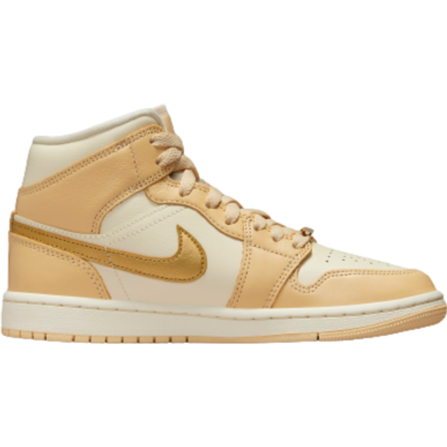 Nike Air Jordan 1 Mid SE W Pale Vanilla Coconut Milk Sail Metallic Gold Price