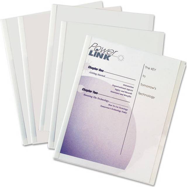 "C-Line Versatile Report Covers  8 1/2"""" x 11""""  Clear  Box of 50"