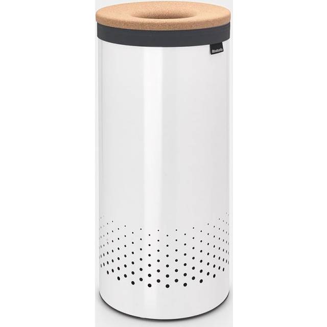 Brabantia Laundry Bin with Cork Lid 35L - White