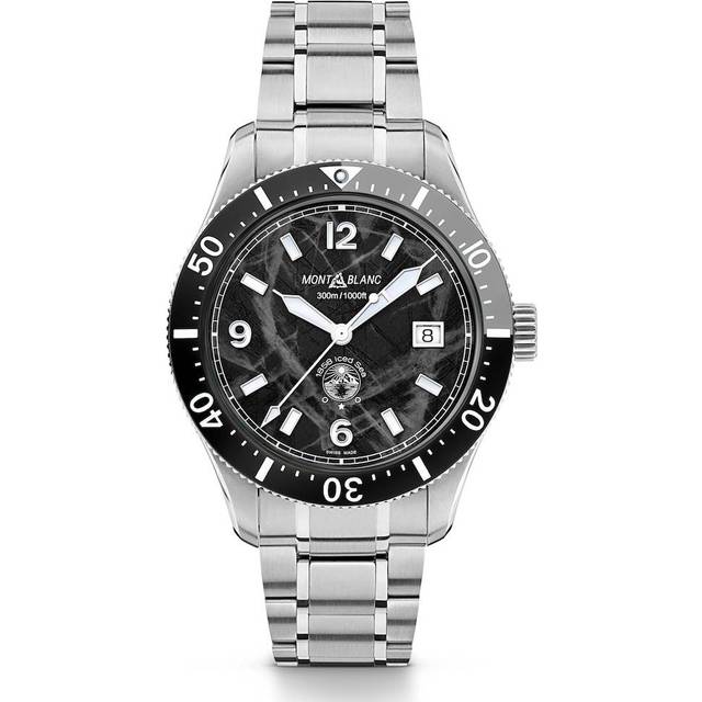 Montblanc Stainless Steel 1858 Iced Sea Automatic Date Watch - 41mm