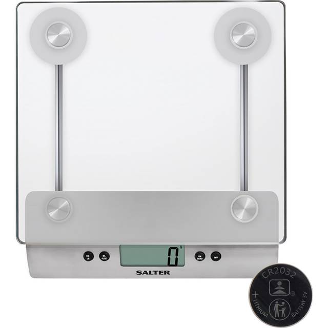 Salter Aquatronic Glass Elect Kitchen Scale - Silver