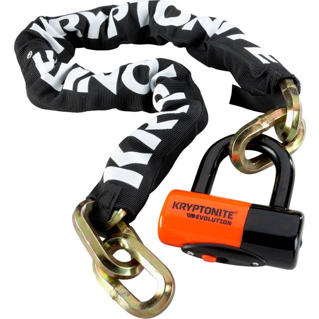 Kryptonite New York Chain (12 mm/100 cm) - With Ev Series 4 Disc Lock