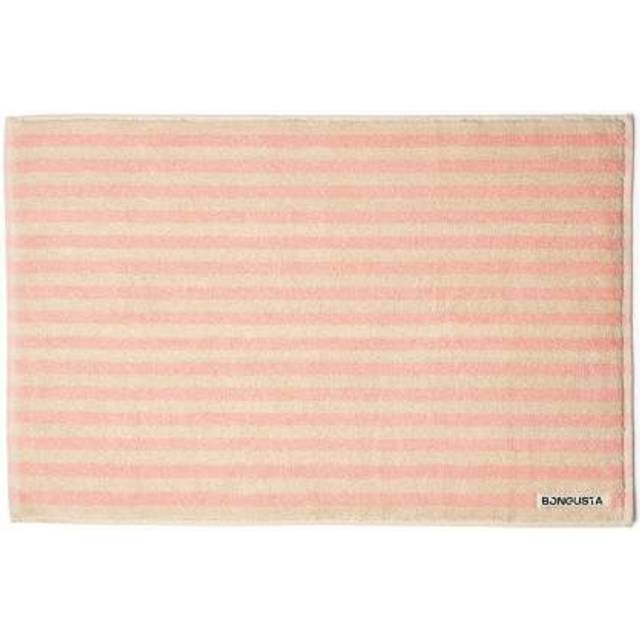 Bongusta - Naram Bath Mat - Badmatta - tropical & creme (wide stripe) - 50 x 80 cm