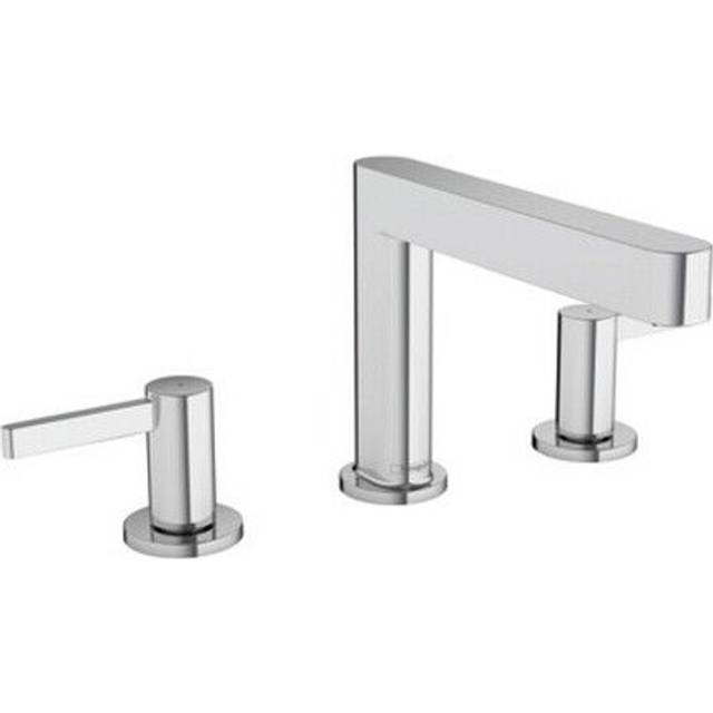 Hansgrohe Finoris 110 Chrome 3 Hole Basin Mixer Tap with Waste Set