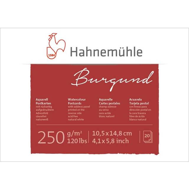 Hahnemühle Watercolour Postcard Pad - 250gsm (120lbs) - 20 Sheets