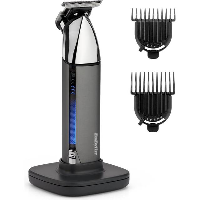 BABYLISS Super-X Metal Series T996U Wet & Dry Beard Trimmer - Black & Grey, Black,Silver/Grey,Blue