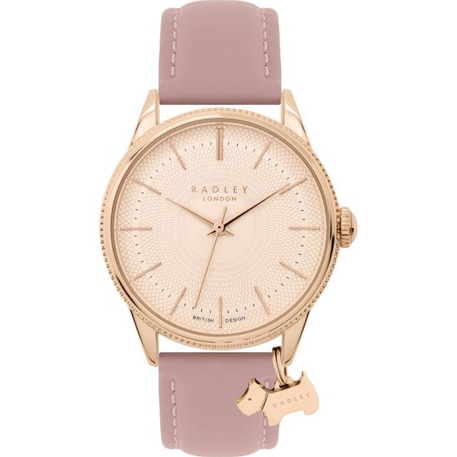 Radley Ladies Vintage Pink Leather Strap Watch