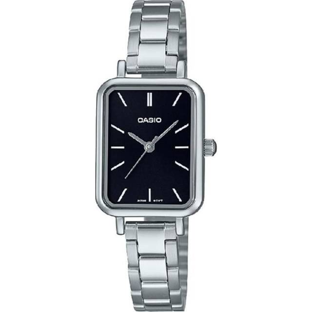 Casio Analog Stainless Steel Black Dial Quartz LTP-V009D-1E  Women&#39;s Watch