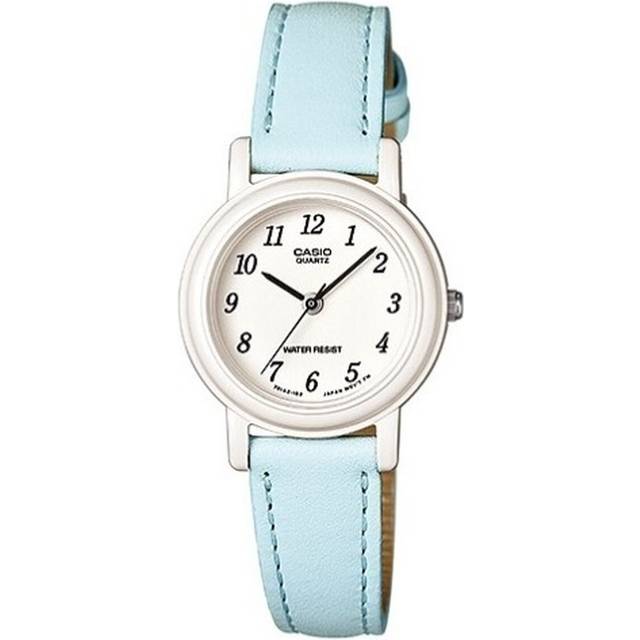 CASIO Classic Water Resistant Hands Wrist Blue Quartz Waterproof Light Blue Analog - BLUE - Free