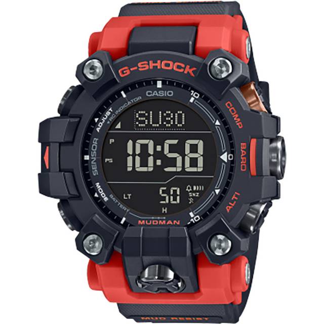 Casio G-Shock Master Of G Land Mudman Red & Black Smart Watch GW-9500-1A4ER - Two Colour