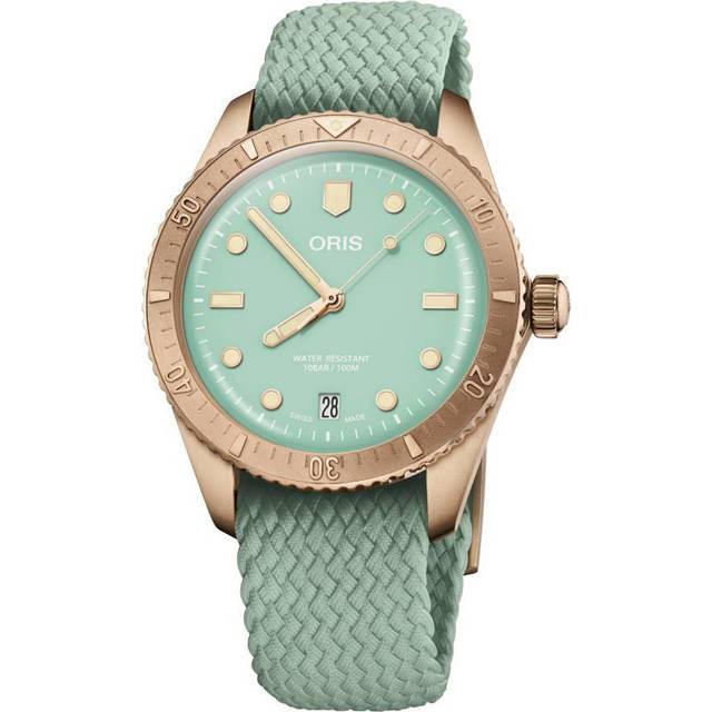 Oris Divers Sixty-Five Cotton Candy Mint Green Dial Automatic 01-733-7771-3157-07-3-19-03BRS 100M Unisex Watch mint green