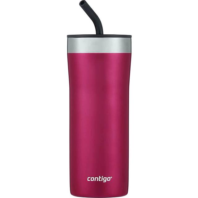 Contigo Streeterville Stainless Steel Tumbler with Straw  Dragon Fruit  24oz