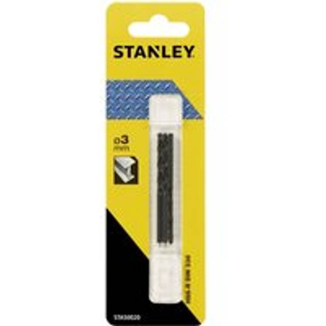 Stanley HSS-R Metal Drill Bit 3mm 61mm Pack of 3