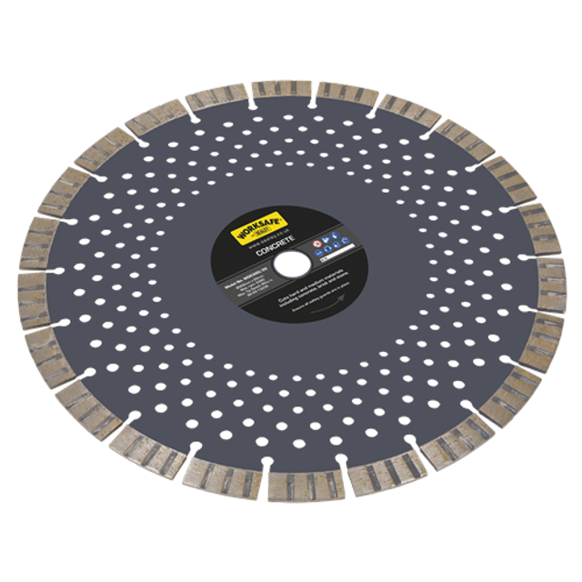 Worksafe WDC300/20 300mm x 20mm Bore Diamond Blade Dry Cut Use For Con