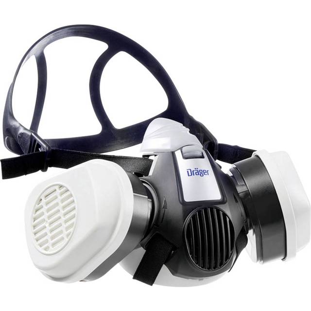 DrÃ¤ger Gas Mask X-plore 3300 + 2x ABEK1 Hg P3 RD Gas Filters, Professional Respirator Mask for Chemical fumes, Toxic Gas,Organic Vapours, Pesticide,