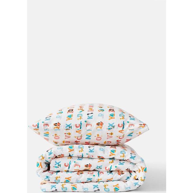 Kabode Cot Bed Duvet Cover & Pillowcase - Alphabet