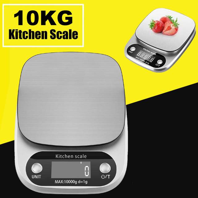 10kg Kitchen Scales Portable Electronic Digital LCD Weighing Scale