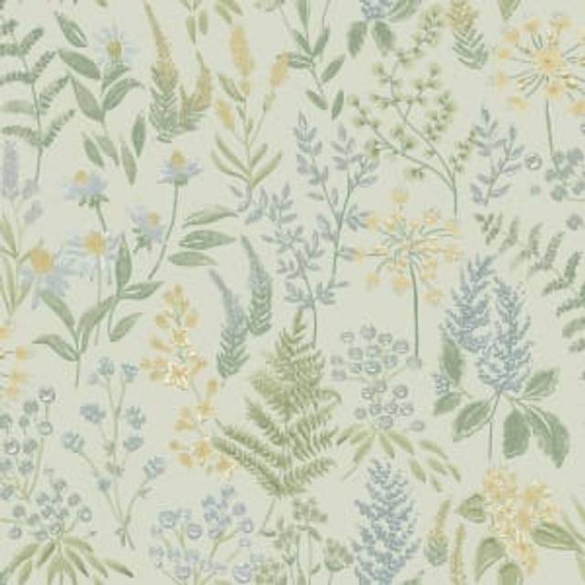 HoldenFloral Sprig BlueWallpaper - Holden Décor - 0.1 x 53 x 1000cm