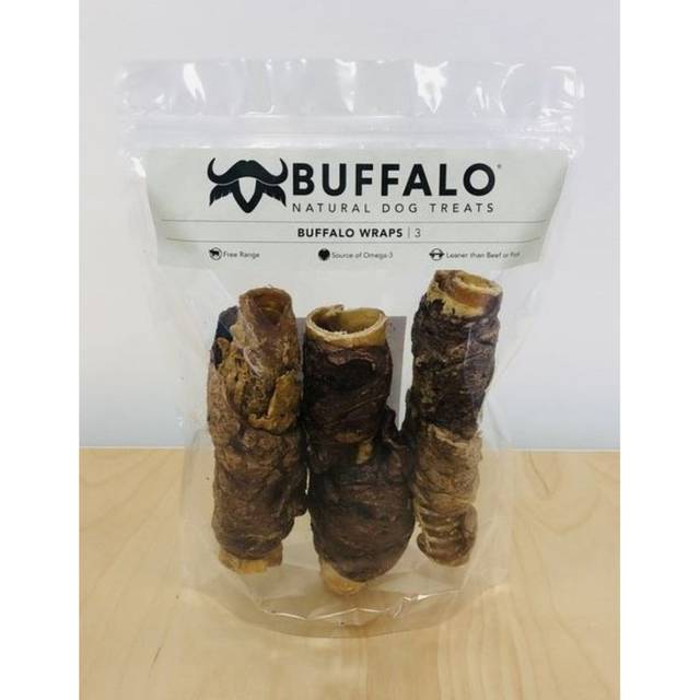 Naw Dog Treat Buffalo Wraps 3 Pack