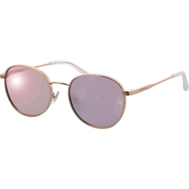 Rose Gold Frame Iridecent Lense Sunglasses 52mm (*)