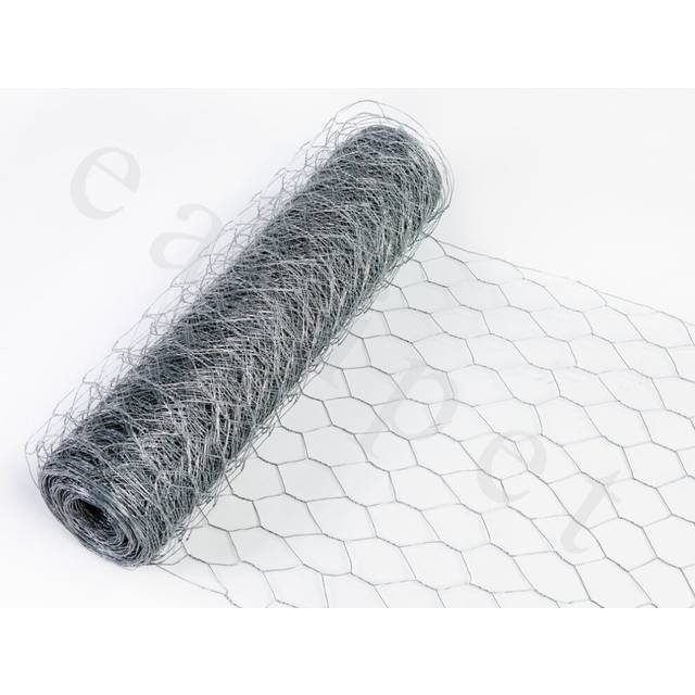 Actiaspet Galvanised Chicken Wire/mesh Fencing For Rabbit Fence Garden 25mm X 120Cm X 25M (22G) - One Size