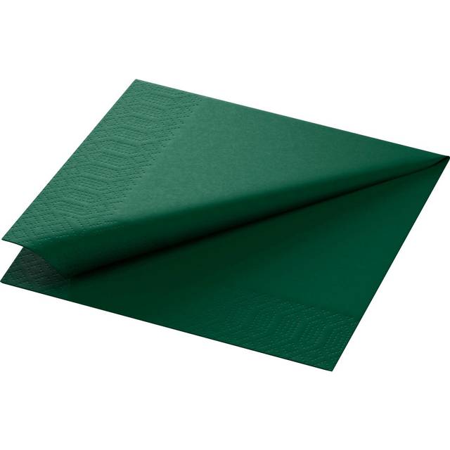 Duni napkins solid darkgreen 33x33cm 3-ply 20 pieces