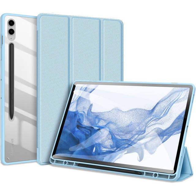 Samsung Galaxy Tab S9 FE+ Dux Ducis Toby Tri-Fold Smart Foliofodral - Baby Blå