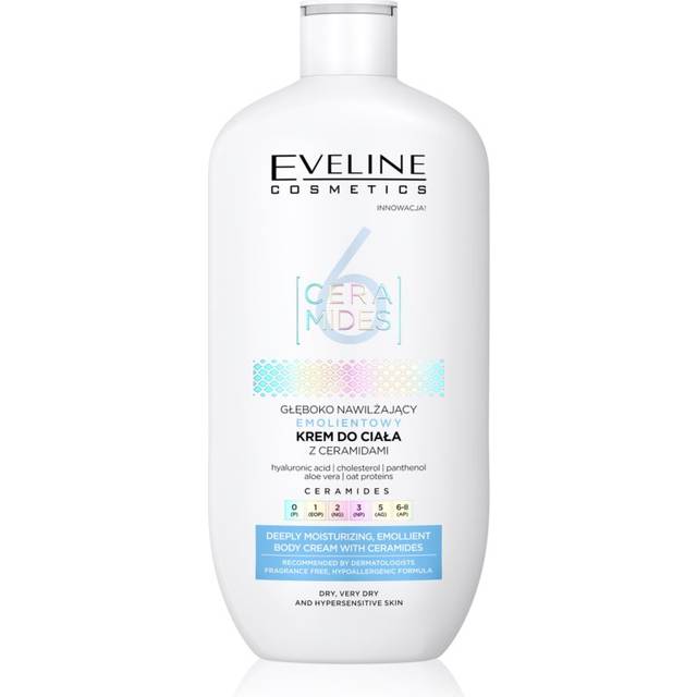 Eveline Cosmetics 6 Ceramides Fuktgivande kroppskräm För torr till mycket torr hud Doftfri 350 ml