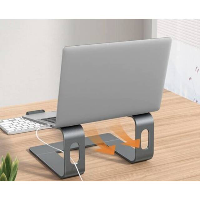 Laptop Stand for Desk, Detachable Aluminum Laptop Riser for Desk, Ergonomic Laptop Holder Computer Stand Compatible with