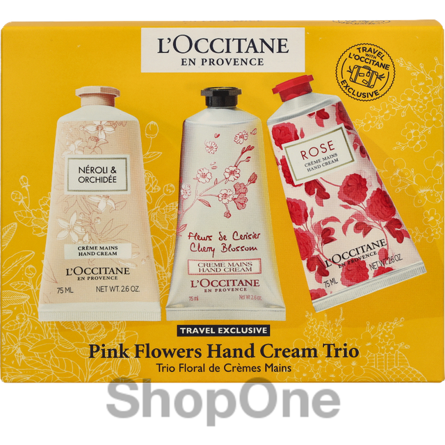 L'Occitane Pink Flowers Hand Cream Trio Set