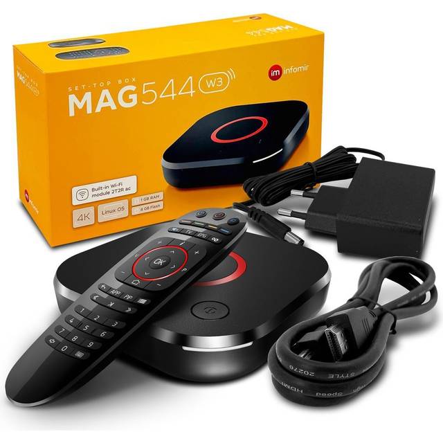 MAG 544w3 IPTV Set Top Box - ultimata 4K HDR-upplevelsen med Linux WiFi