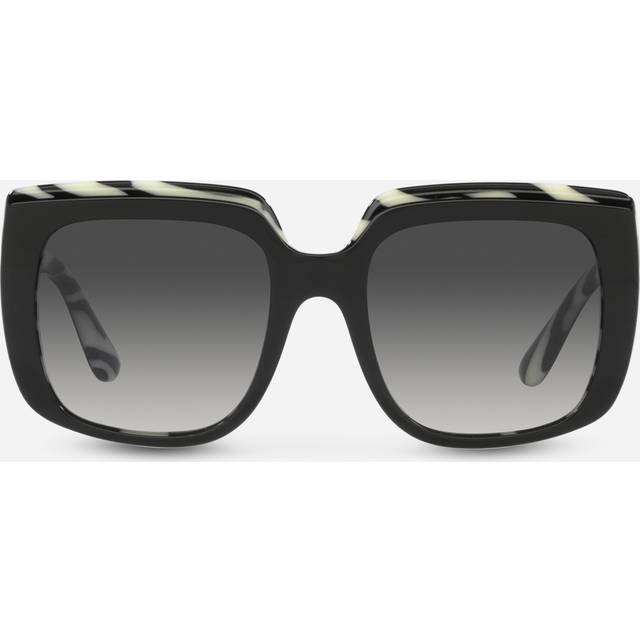Dolce & Gabbana DG4414F Asian Fit 33728G 54 Svarta Solglasögon Kvinna