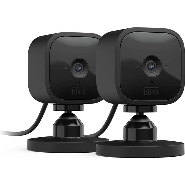Blink Mini Indoor Plug-in Smart Security HD Camera, Pack of 2