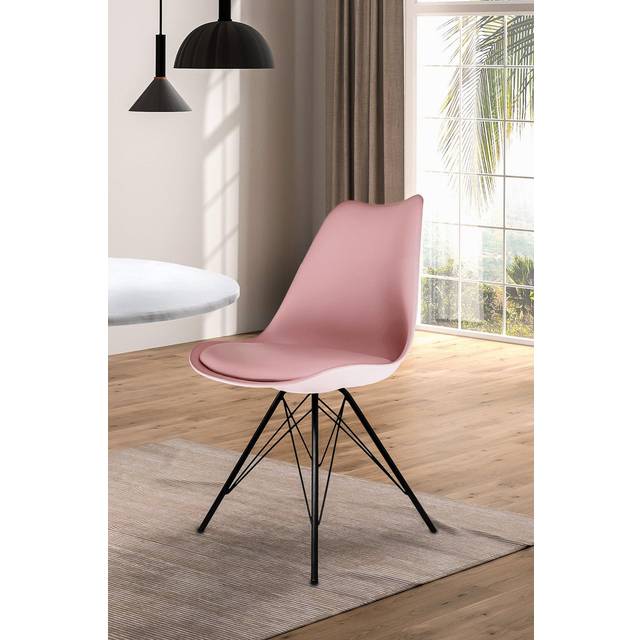 Fusion Living Soho Plastic Dining Chair - Blush