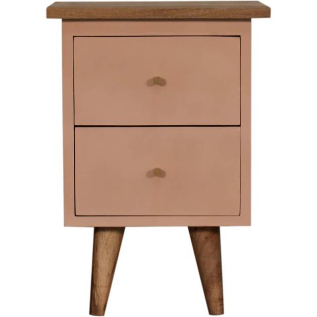 Blush Pink Hand Painted Bedside