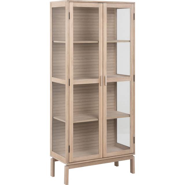 Linley Standard Curio Cabinet - Brown (180cm H X 80cm W X 40cm D)