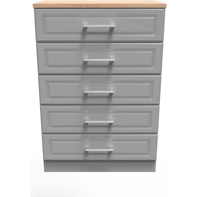 Swift Regent Ready Assembled 5 Drawer Chest - Fsc&Reg; Certified - Grey