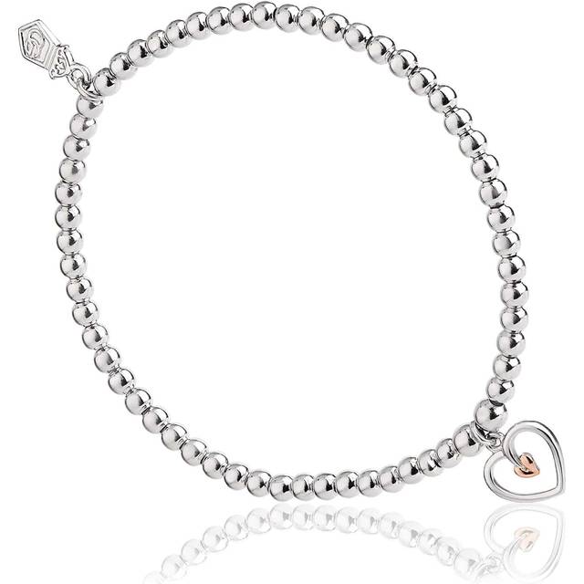 Clogau Tree Of Life Heart Bead Bracelet 3SBB7 - Two Colour