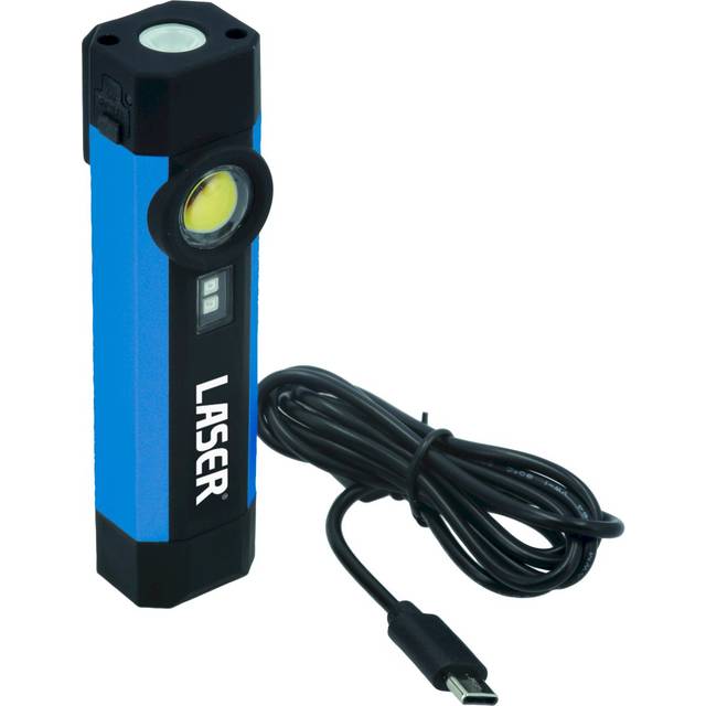 Laser - Tools Aluminium Rechargeable Mini Pocket Light with uv 8598