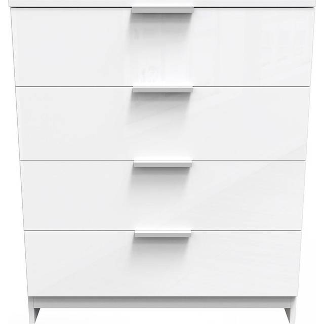 Welcome Furniture Ready Assembled Plymouth 4 Drawer Chest In White, White